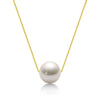 Wholesale Natural Freshwater Pearl Clavicle Necklace With Invisible Pendant Silver 925 Silver Electroplated Geometric Style