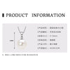 Wholesale Natural Freshwater Pearl Clavicle Necklace With Invisible Pendant Silver 925 Silver Electroplated Geometric Style