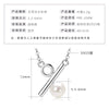 Wholesale Natural Freshwater Pearl Clavicle Necklace With Invisible Pendant Silver 925 Silver Electroplated Geometric Style