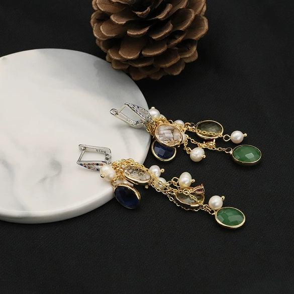 Wholesale Natural Freshwater Pearl Earrings For Women Retro Style