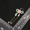 Wholesale Natural Freshwater Pearl Earrings With Long Tassel Butterfly Design Geometric Style S925 Silver Needle Ear Hook Jewelry For Women