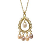 Wholesale Natural Freshwater Pearl Necklace With Copper Pendant And Drop Shaped Pearls Retro And Minimalist Style