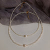 Wholesale Natural Freshwater Pearl Necklace With Geometric Style And Electroplating Treatment For Women