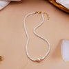 Wholesale Natural Freshwater Pearl Necklace With Geometric Style And Electroplating Treatment For Women