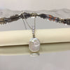 Wholesale Natural Freshwater Pearl Necklace With Square Baroque Pearl Pendant And Copper Accessories In Minimalist Style