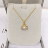 Wholesale Natural Freshwater Pearl Pendant Jewelry With Copper Accessories Flat Round And Rose Buns Round Shape