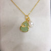 Wholesale Natural Freshwater Pearl Pendant Necklace With Copper Accessories And Gourd Shape