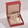 Wholesale Natural Handmade Freshwater Pearl And Copper Bead Women's Bracelet