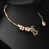 Wholesale Natural Pearl Collar Necklace For Women Handmade With Geometric And Plant Flowers Original Design Light Luxury Jewelry