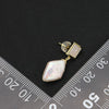 Wholesale Natural Pearl Earrings Sterling Silver Rhombus Baroque Retro Exaggerated Geometric Electroplated Highquality Jewelry For Women