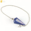 Wholesale Natural Semiprecious Stone And Copper Accessories Spirit Pendulum Polished Unisex Personality Style