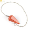 Wholesale Natural Semiprecious Stone And Copper Accessories Spirit Pendulum Polished Unisex Personality Style