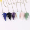 Wholesale Natural Semiprecious Stone And Copper Accessories Spirit Pendulum Polished Unisex Personality Style