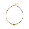 Wholesale Natural Stone And Copper Beaded Necklace Light Luxury Geometric Handmade Ochain Clavicle Chain