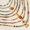 Wholesale Natural Stone And Titanium Steel Geometric Handmade Necklace With Original Design