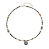 Wholesale Natural Stone Beaded Necklace With Butterfly Pendant Geometric Pattern Handmade