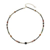 Wholesale Natural Stone Beaded Necklace With Butterfly Pendant Geometric Pattern Handmade