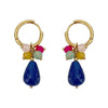 Wholesale Natural Stone Drop Earrings Stainless Steel Handmade Electroplated Small Fresh Design