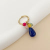 Wholesale Natural Stone Drop Earrings Stainless Steel Handmade Electroplated Small Fresh Design