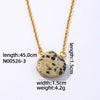 Wholesale Natural Stone Dropshaped Pendant Clavicle Ochain Handmade Women's Fashion Accessories