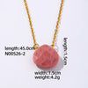Wholesale Natural Stone Dropshaped Pendant Clavicle Ochain Handmade Women's Fashion Accessories