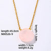 Wholesale Natural Stone Dropshaped Pendant Clavicle Ochain Handmade Women's Fashion Accessories