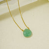 Wholesale Natural Stone Dropshaped Pendant Clavicle Ochain Handmade Women's Fashion Accessories