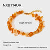 Wholesale Natural Stone Geometric Goldplated Stainless Steel Necklace And Bracelet Jewelry For Women