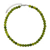 Wholesale Natural Stone Necklace Retro Geometric Style Handbeaded Polished Ball Chain For Women