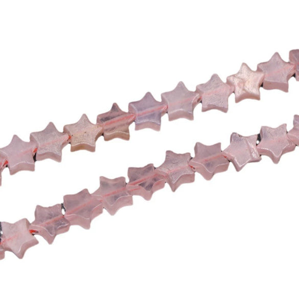 Wholesale Natural Stone Powder Crystal Fivepointed Star Loose Beads For Jewelry Accessories Earrings Semifinished Materials With Polishing Treatment