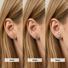 Wholesale Natural Stone S925 Silver Geometric Baroque Style Electroplated Stud Earrings For Women
