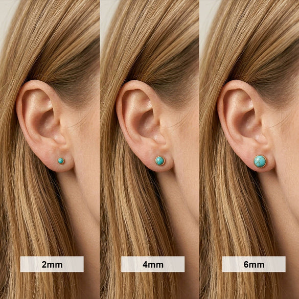 Wholesale Natural Stone S925 Silver Geometric Baroque Style Electroplated Stud Earrings For Women