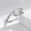 Wholesale Natural Style Feather Ring 925 Sterling Silver Electroplated Unisex