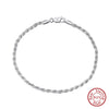 Wholesale Natural Style Geometric S925 Sterling Silver Woven Twist Bracelet With Electroplating