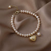 Wholesale Natural Style Heart Shape Freshwater Pearl Bracelet For Women