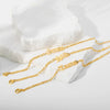Wholesale Natural Style Twelve Constellations And Ancient English Letters Titanium Steel Bracelets With Electroplating