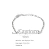 Wholesale Natural Style Twelve Constellations And Ancient English Letters Titanium Steel Bracelets With Electroplating