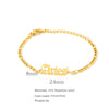 Wholesale Natural Style Twelve Constellations And Ancient English Letters Titanium Steel Bracelets With Electroplating