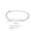 Wholesale Natural Style Twelve Constellations And Ancient English Letters Titanium Steel Bracelets With Electroplating