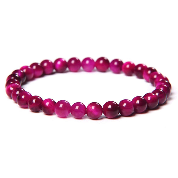 Wholesale Natural Tiger Eye Stone Geometric Handmade Bracelet