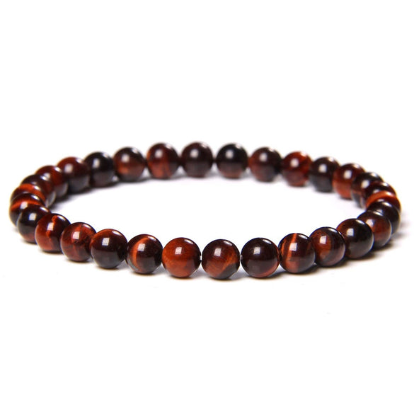 Wholesale Natural Tiger Eye Stone Geometric Handmade Bracelet
