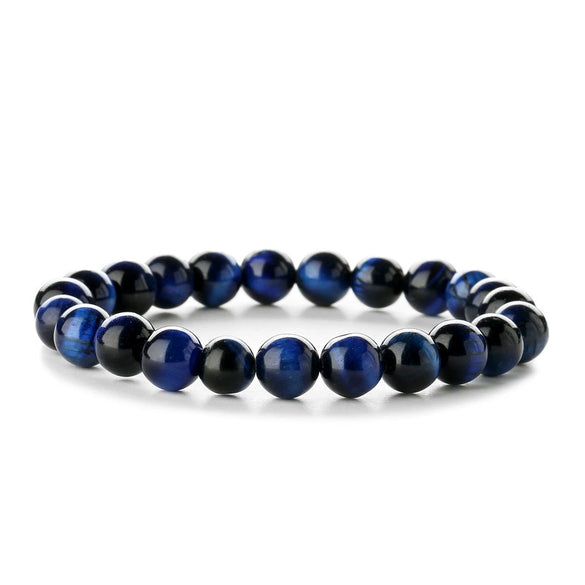 Wholesale Natural Tiger Eye Stone Geometric Handmade Bracelet