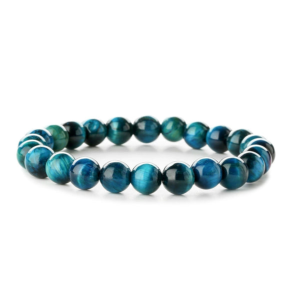 Wholesale Natural Tiger Eye Stone Geometric Handmade Bracelet