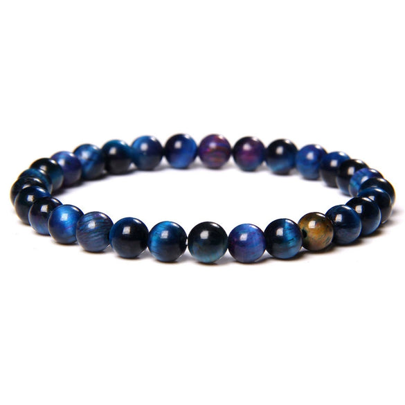Wholesale Natural Tiger Eye Stone Geometric Handmade Bracelet
