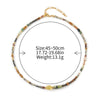 Wholesale Natural Tiger's Eye Stone And Picture Stone Beaded Handmade Geometric Pendant Necklace For Women