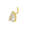 Wholesale Navel Ring Jewelry Copper Inlaid Zircon Geometric Butterfly Heart Crown Moon Water Drop Bee Style For Women
