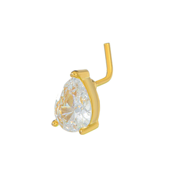 Wholesale Navel Ring Jewelry Copper Inlaid Zircon Geometric Butterfly Heart Crown Moon Water Drop Bee Style For Women