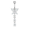 Wholesale Navel Ring Stainless Steel Geometric Electroplated Simple Style Body Puncture