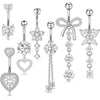 Wholesale Navel Ring Stainless Steel Geometric Electroplated Simple Style Body Puncture