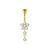 Wholesale Navel Ring Stainless Steel Geometric Electroplated Simple Style Body Puncture